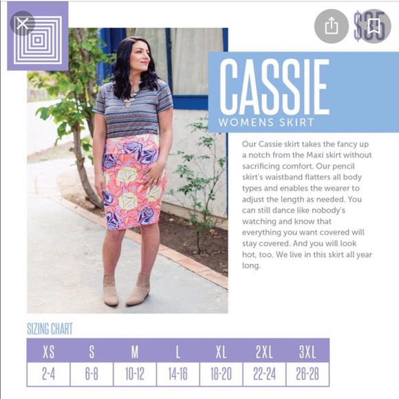 Lularoe Pencil skirt “Cassie” - Picture 6 of 6